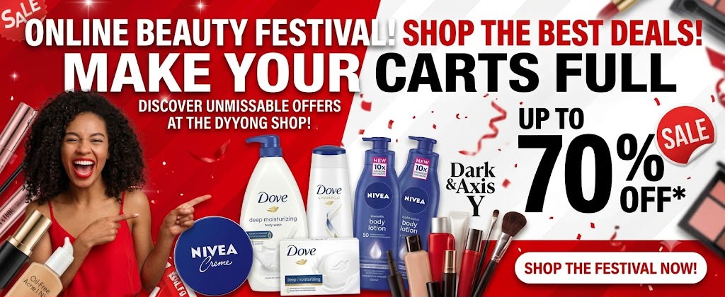Enjoy up to 70% discount on your favourite beauty brands.