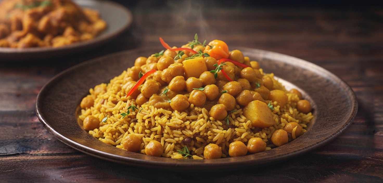 Curried Chick Peas