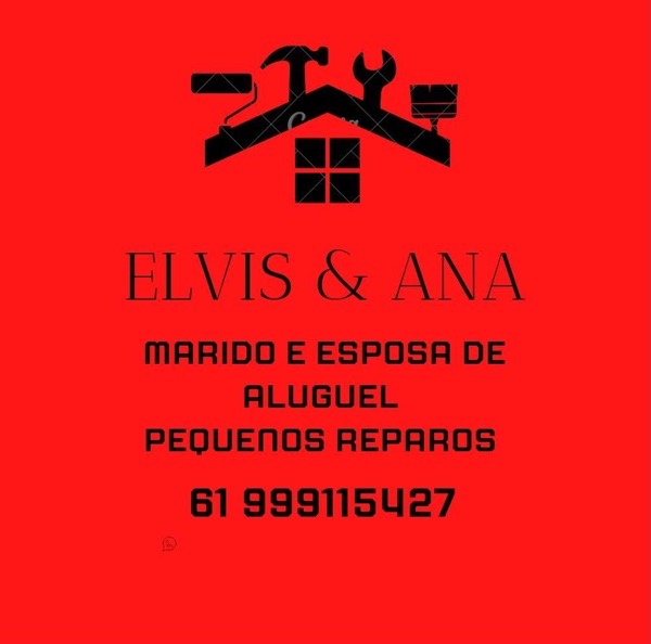 Elvis e Ana marido e esposa de aluguel - serviços gerais - Marido e esposa de aluguel no DF especializado em consertos, instalações, pequenos reparos e manutenção em residências e ambientes empresariais. Queremos ajudar a resolver seu problema.