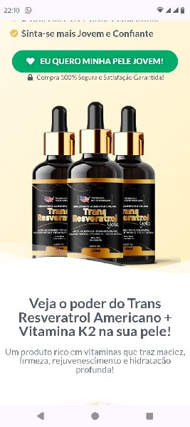 Trans Resveratrol - Trans Resveratrol Em Gotas😱Age 33 vezes mais rápido do que as cápsulas.*_Recupere anos de beleza da sua pele, veja os Resultados ⬇️ - Sou professora de dança iniciante, e costureira faço meus próprios figurinos como: top, cinturões, saias e vestidos.