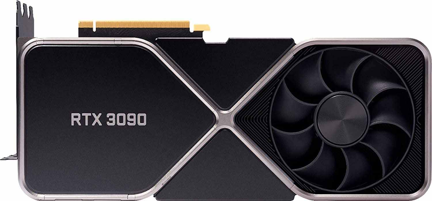 1 nvidia geforce rtx 3090 graphic card one