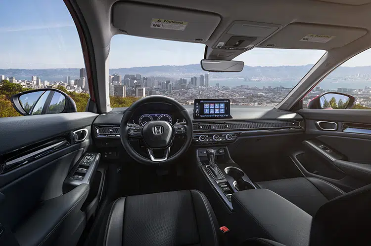 honda civic wins 2021 interior