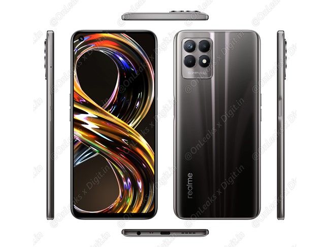 the realme 8i has appeared in 3d images that seem to be official 2