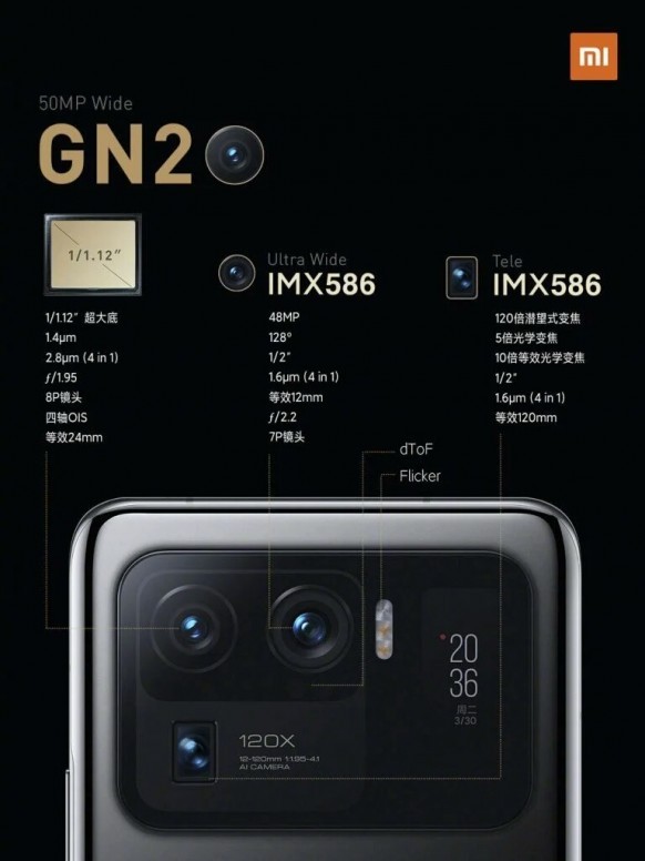 xiaomi 12 is expected to include a 50mp triple camera with 5x optical zoom 1