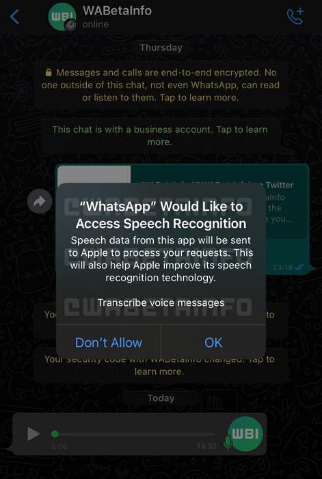 you will be able to convert voice messages to text on whatsapp soon 2