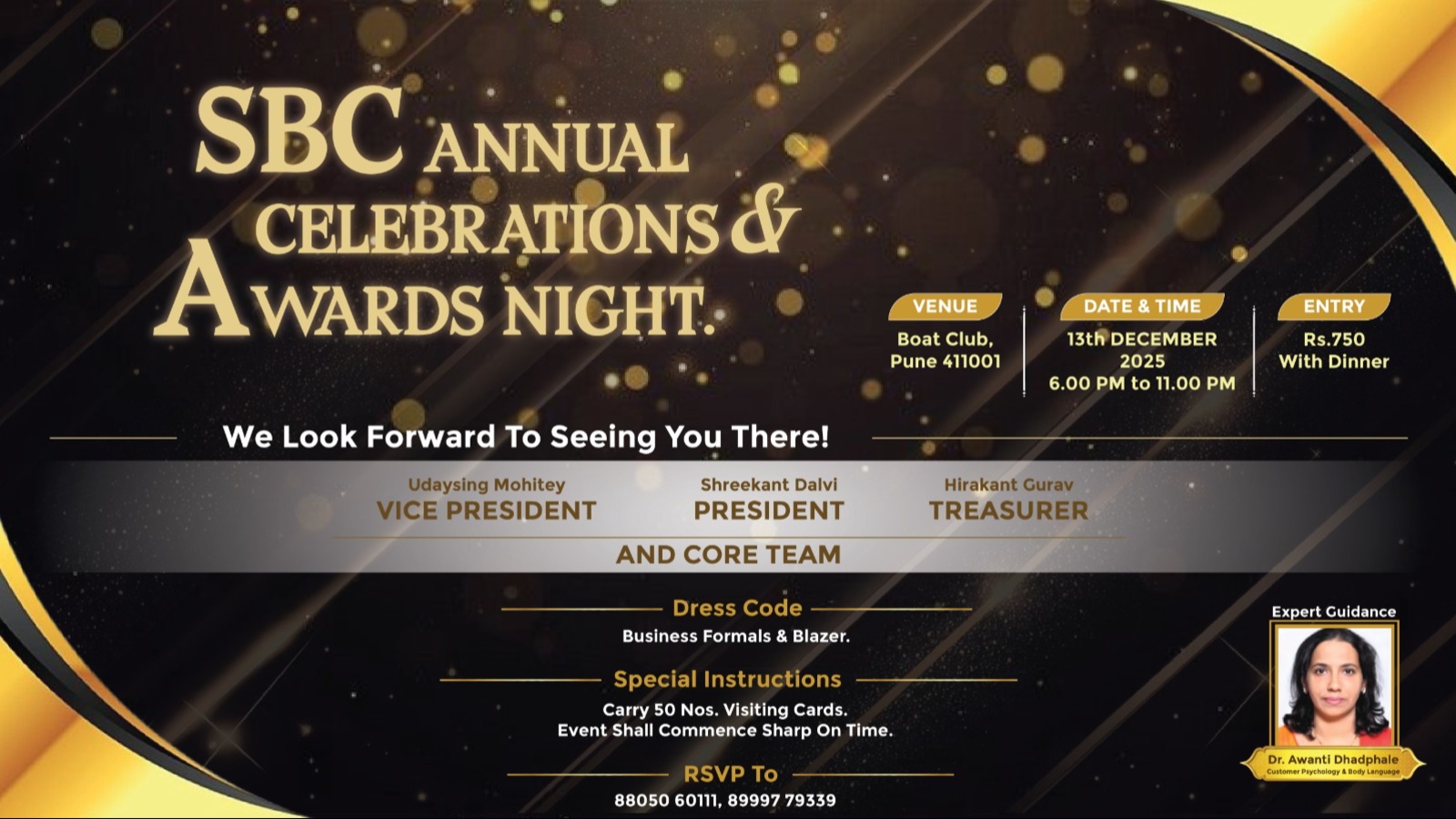 SBC ANNUAL CELEBRATIONS & AWARDS NIGHT