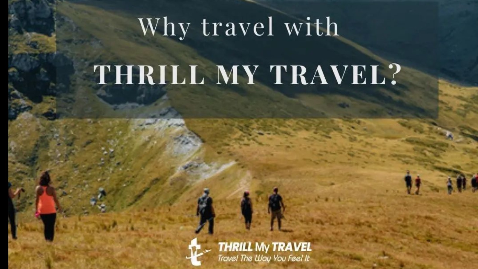 Cover photo showcasing Thrill My Travel's brand and style