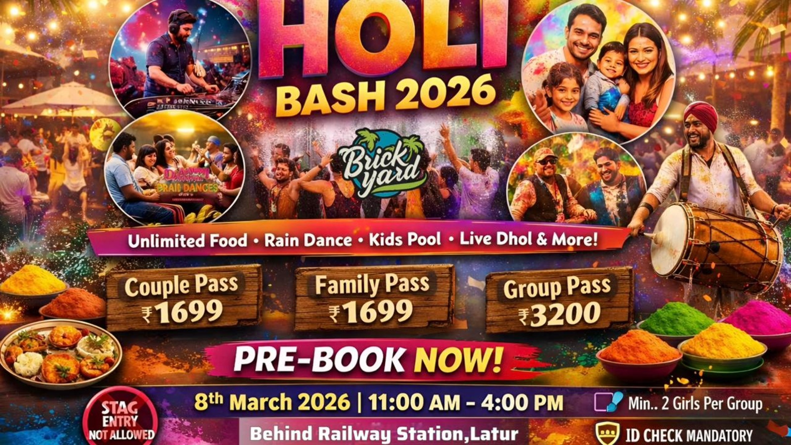 Brickyard Holi Bash 2026