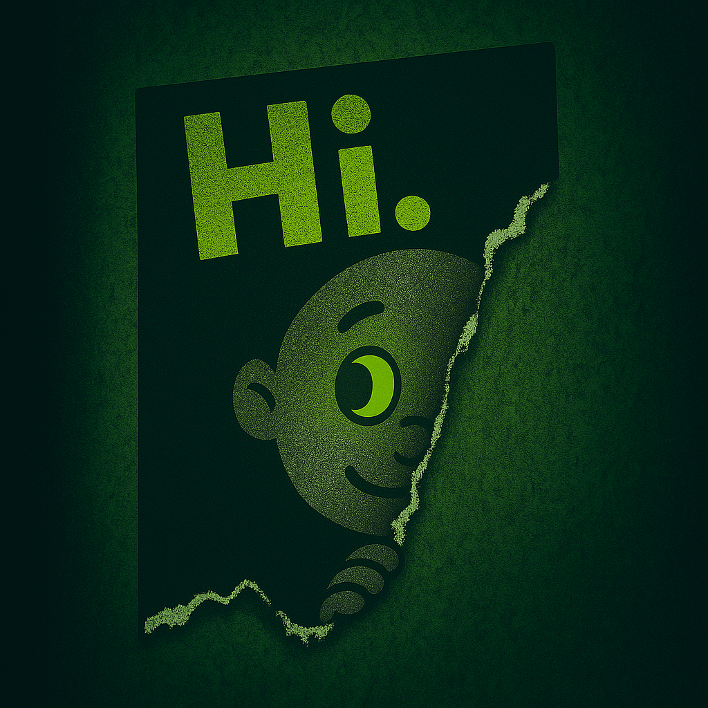 Illustration of a person looking at a tree with a name tag