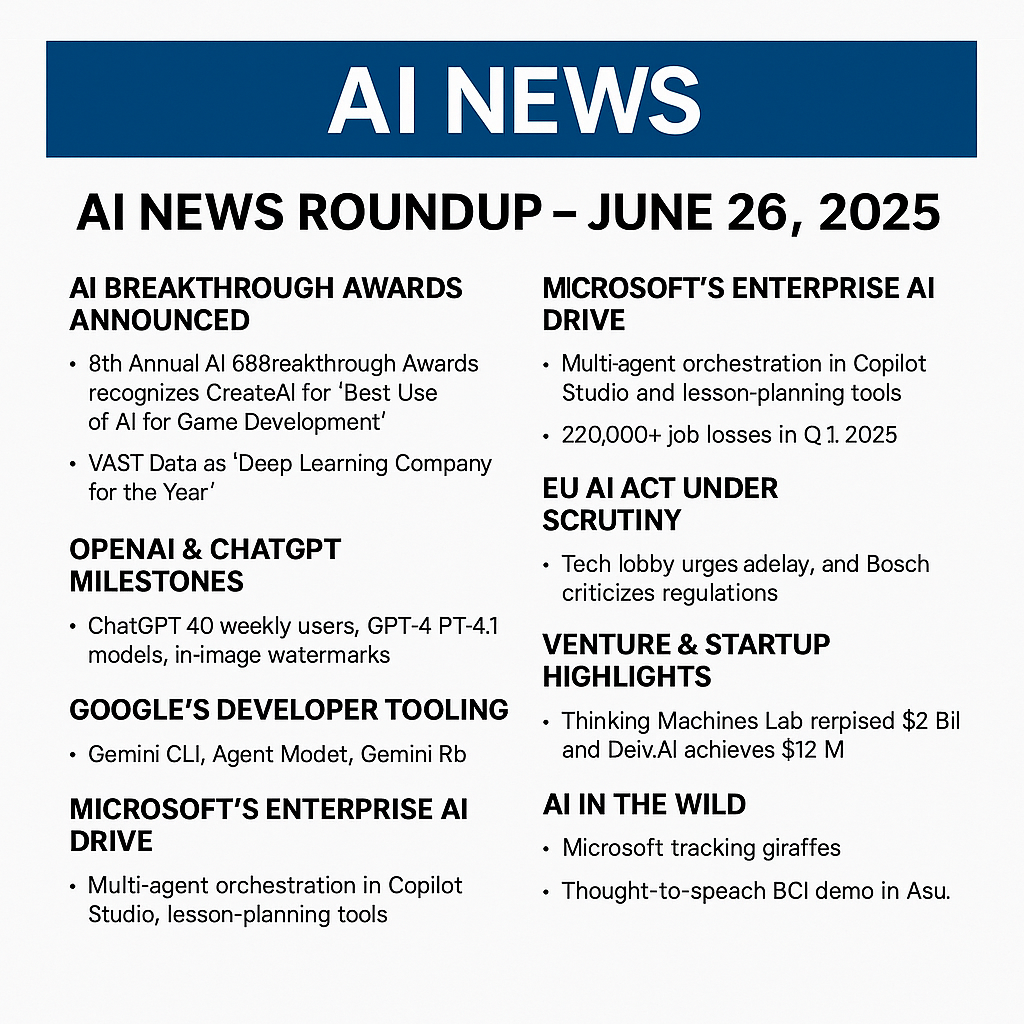 🧠 AI News Roundup - June 26, 2025