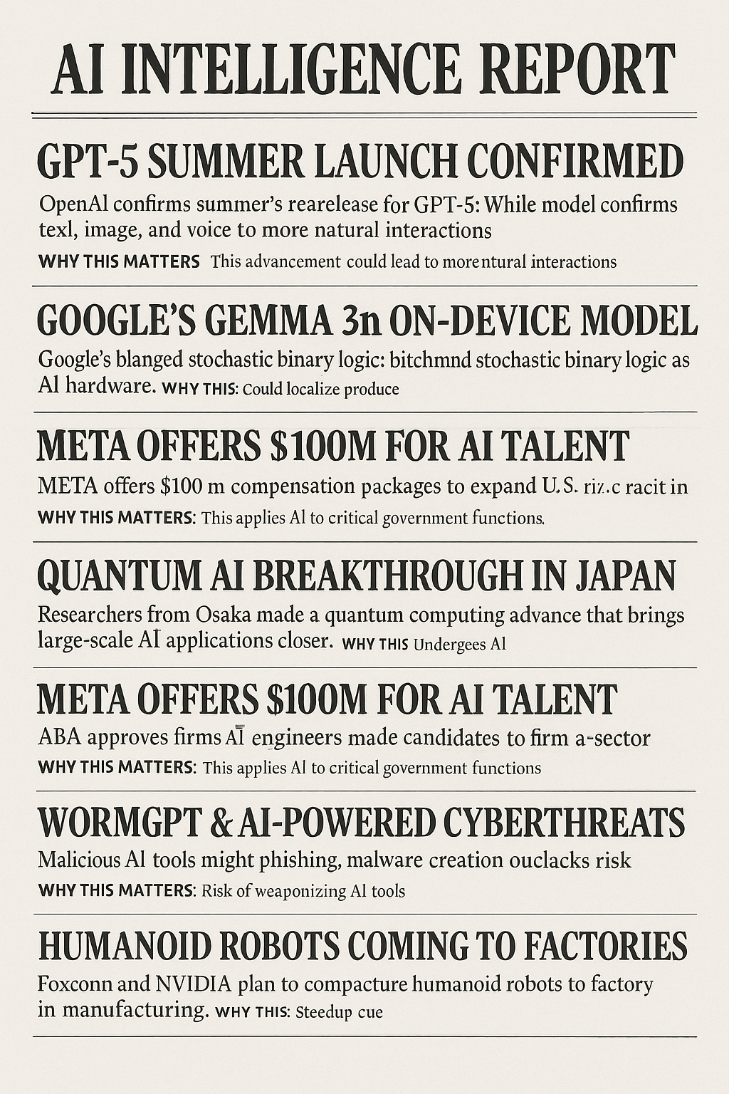 š§ Daily AI News Roundup ā June 28, 2025