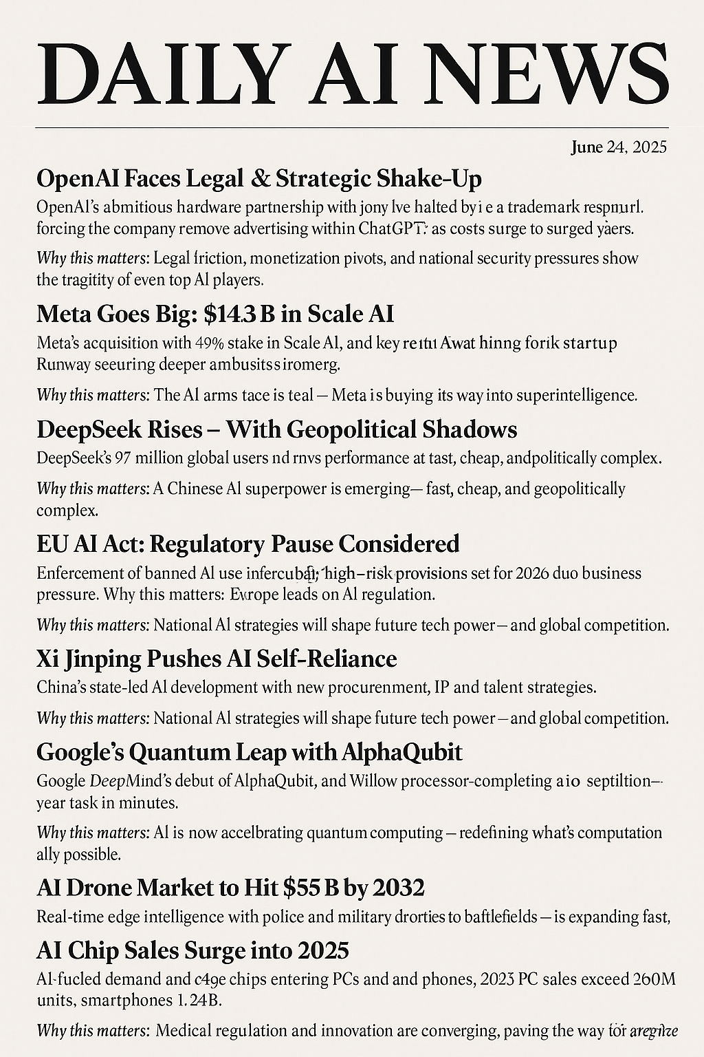 š§ Daily AI News Brief - June 24, 2025