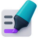 AI Term Highlighter logo - Writing & Translation brand identity