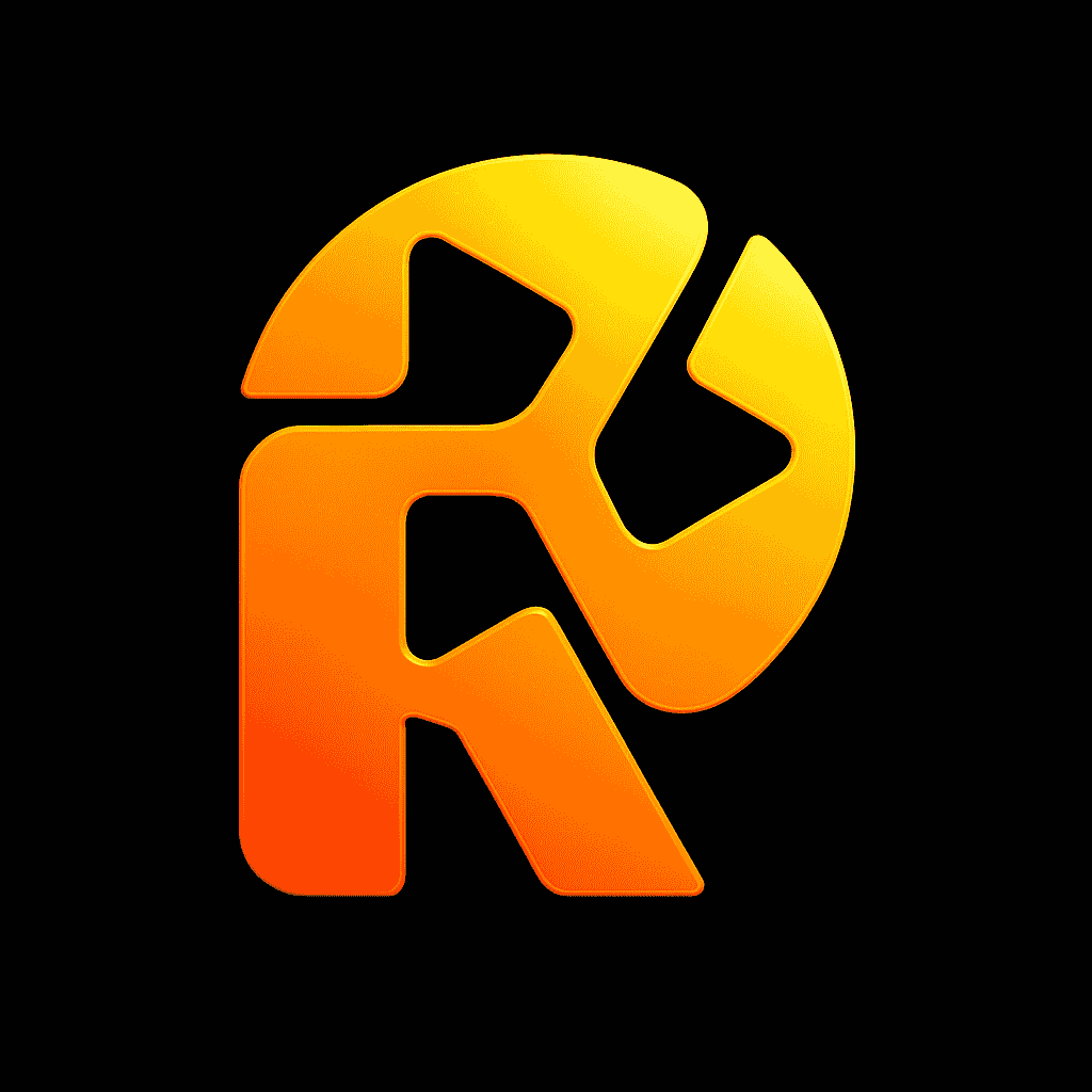 ReelsBuilder AI logo - Image Generation brand identity