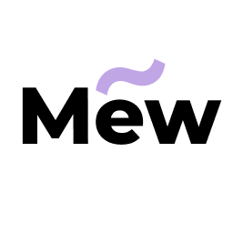 Mew Design logo - Design brand identity