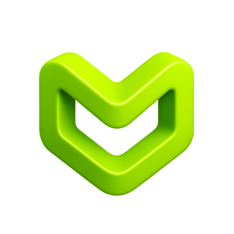 Modelfy 3D logo - 3D Generation brand identity
