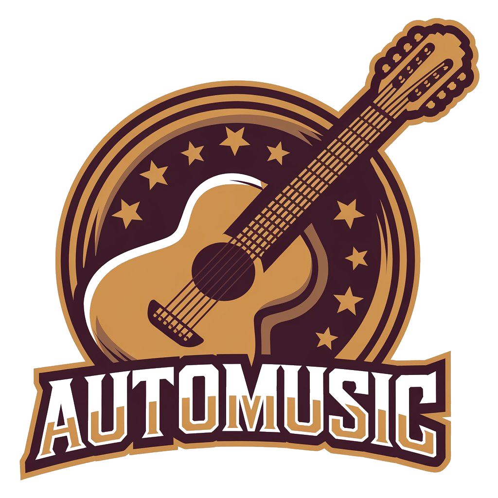 Automusic: Ai song maker logo - Music Generation brand identity