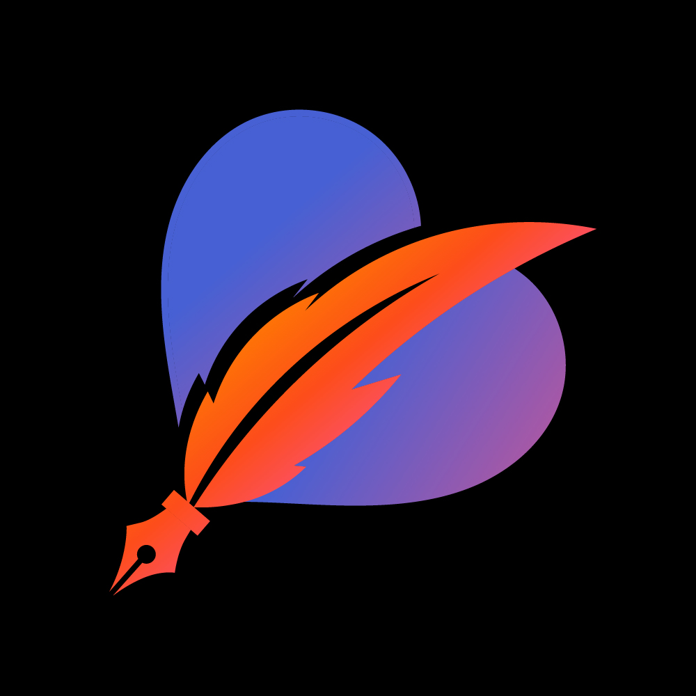 LoveLetterLab.com logo - Conversational AI brand identity