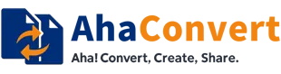 AhaConvert logo - Productivity & Collaboration brand identity