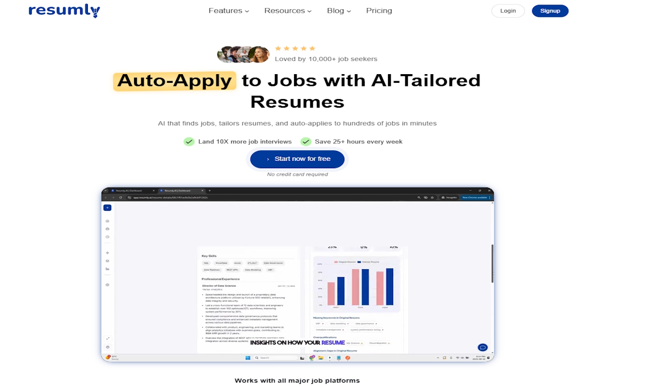 Resumly logo - Productivity & Collaboration brand identity