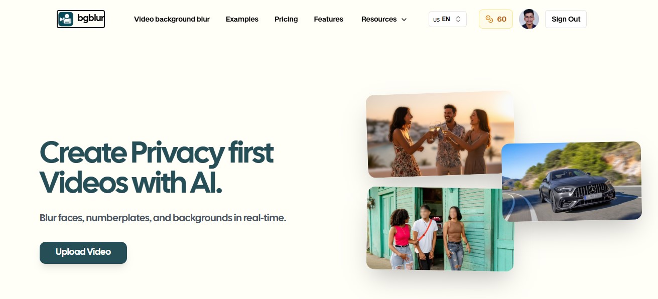 Video Background Blur Video Editing showing privacy protection - Best Privacy Protection Tool