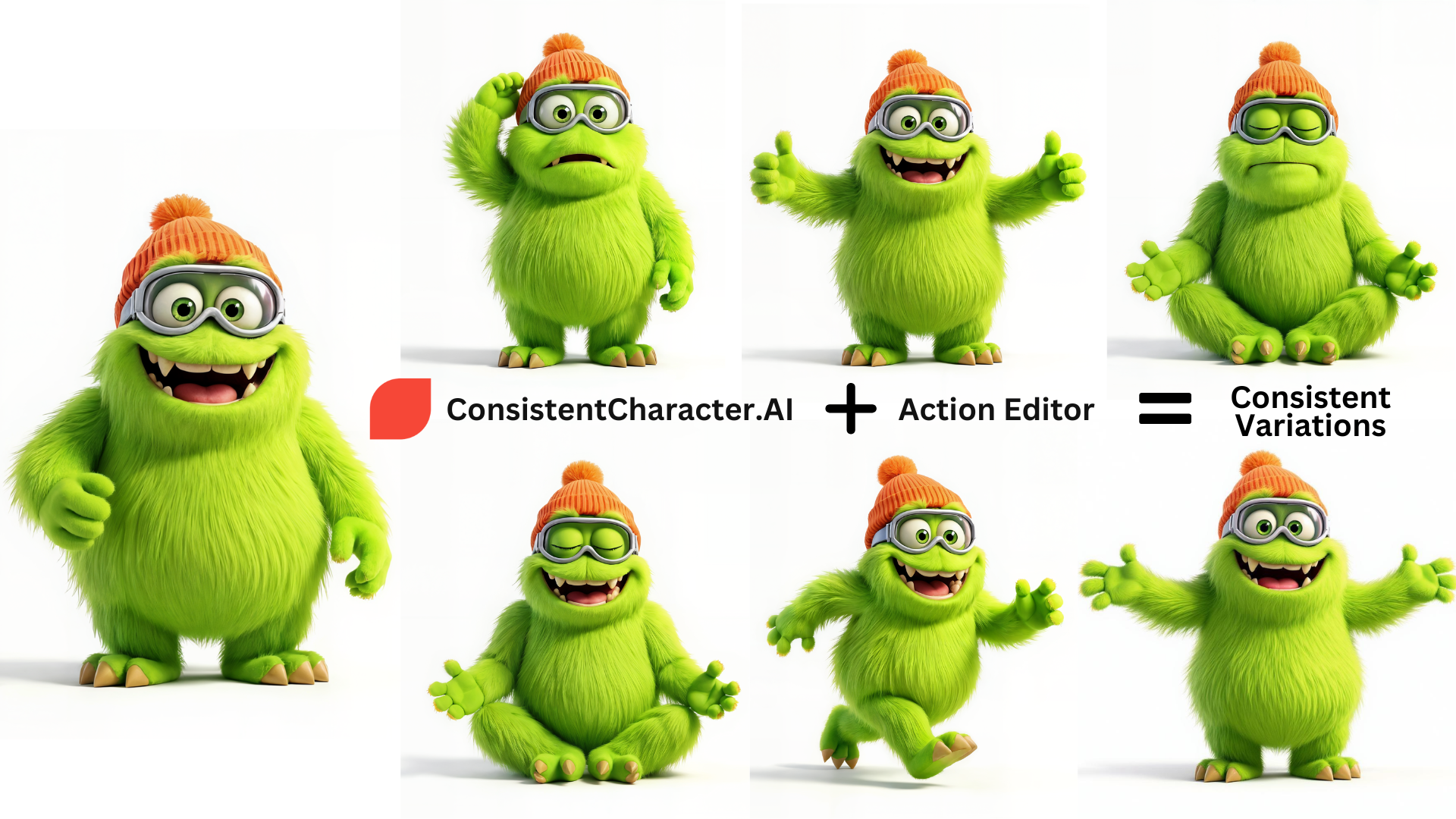 Consistent Character AI Image Generation showing ai cartoon - Cartoon storytelling made easy