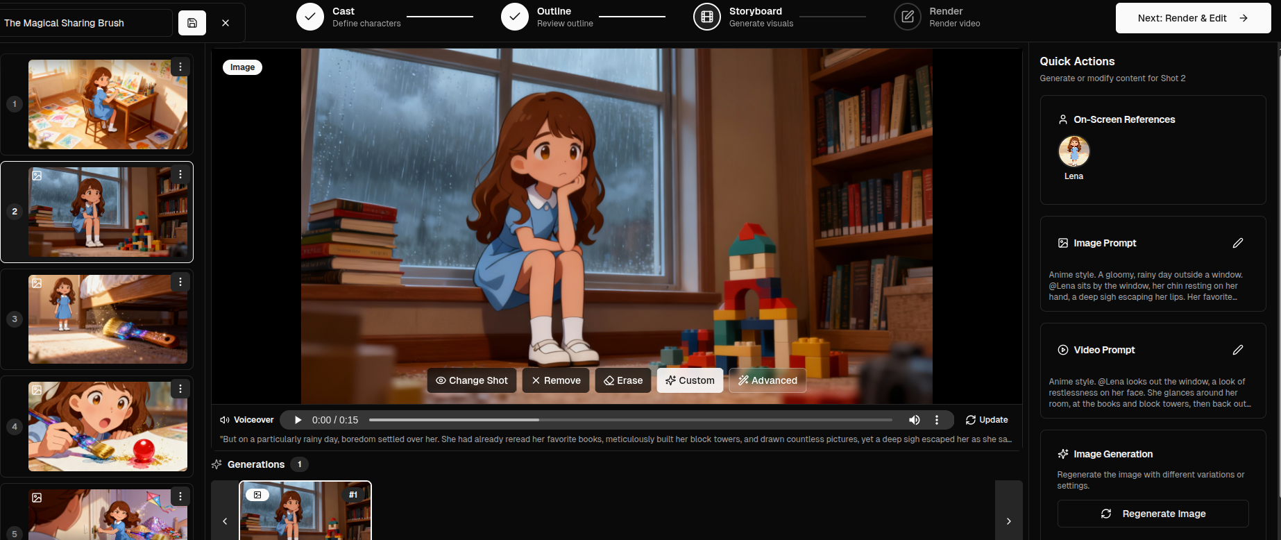 Visimagine Video Generation showing ai video generation - Bring Your Stories To Life in Minutes Turn any story into stunning 