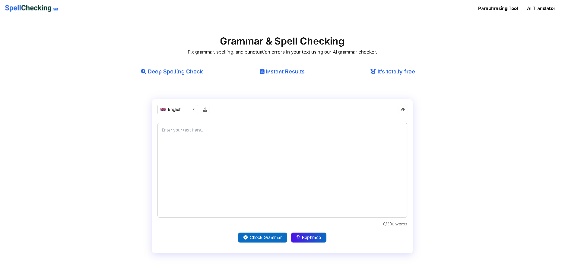 Screenshot of Spell Checking