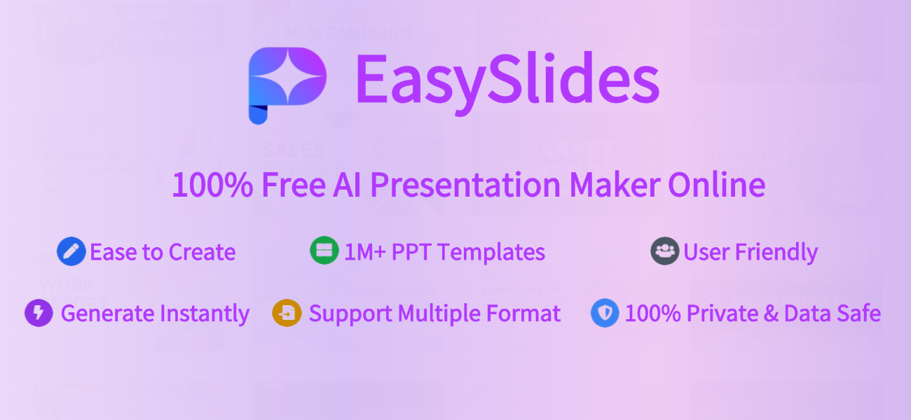 EasySlides AI Design showing ai ppt - Create Easy Presentations with EasySlides AI, Our Free AI Presentation Maker