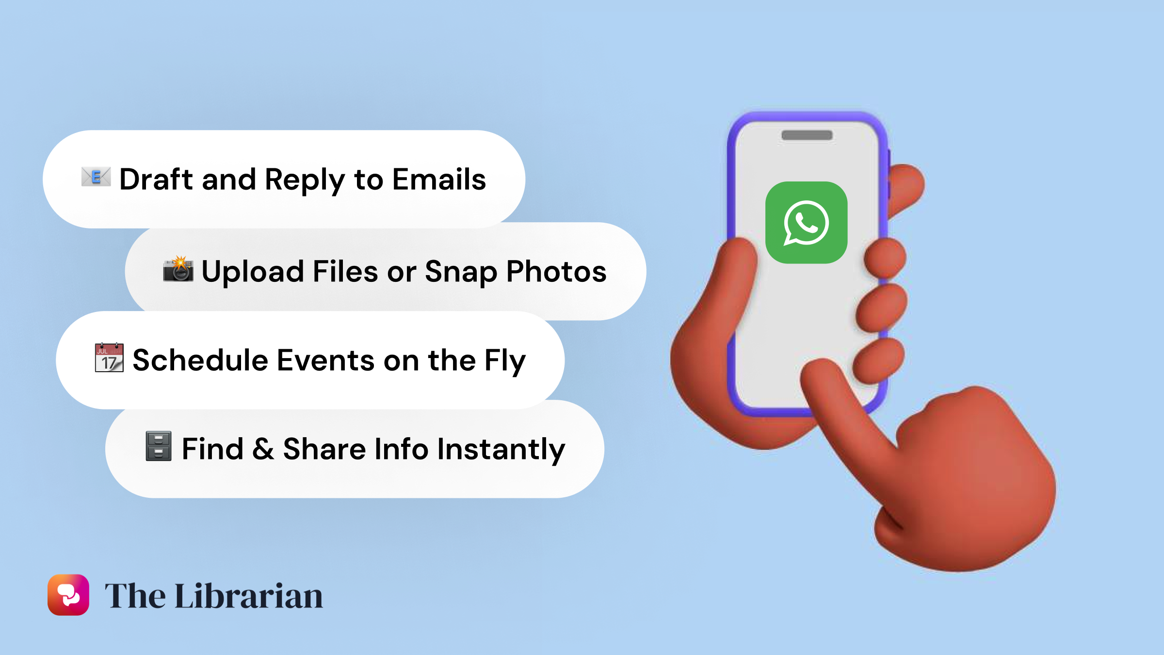 The Librarian Conversational AI showing ai assistant - An Executive Assistant in your Pocket