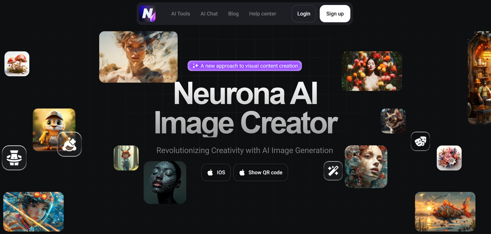 Screenshot of Neurona AI Image Creator