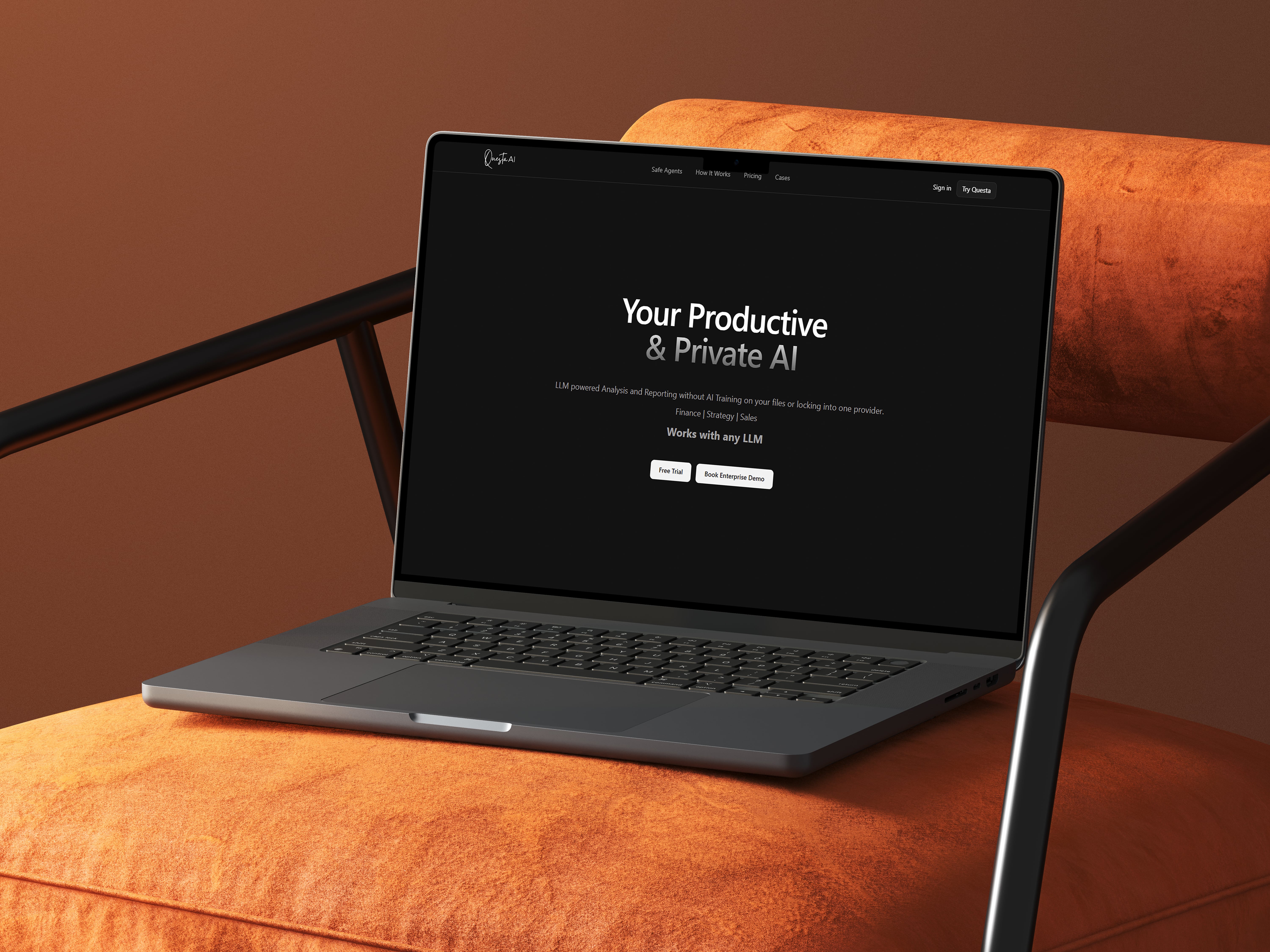 Questa AI Productivity & Collaboration showing safe ai - AI data security