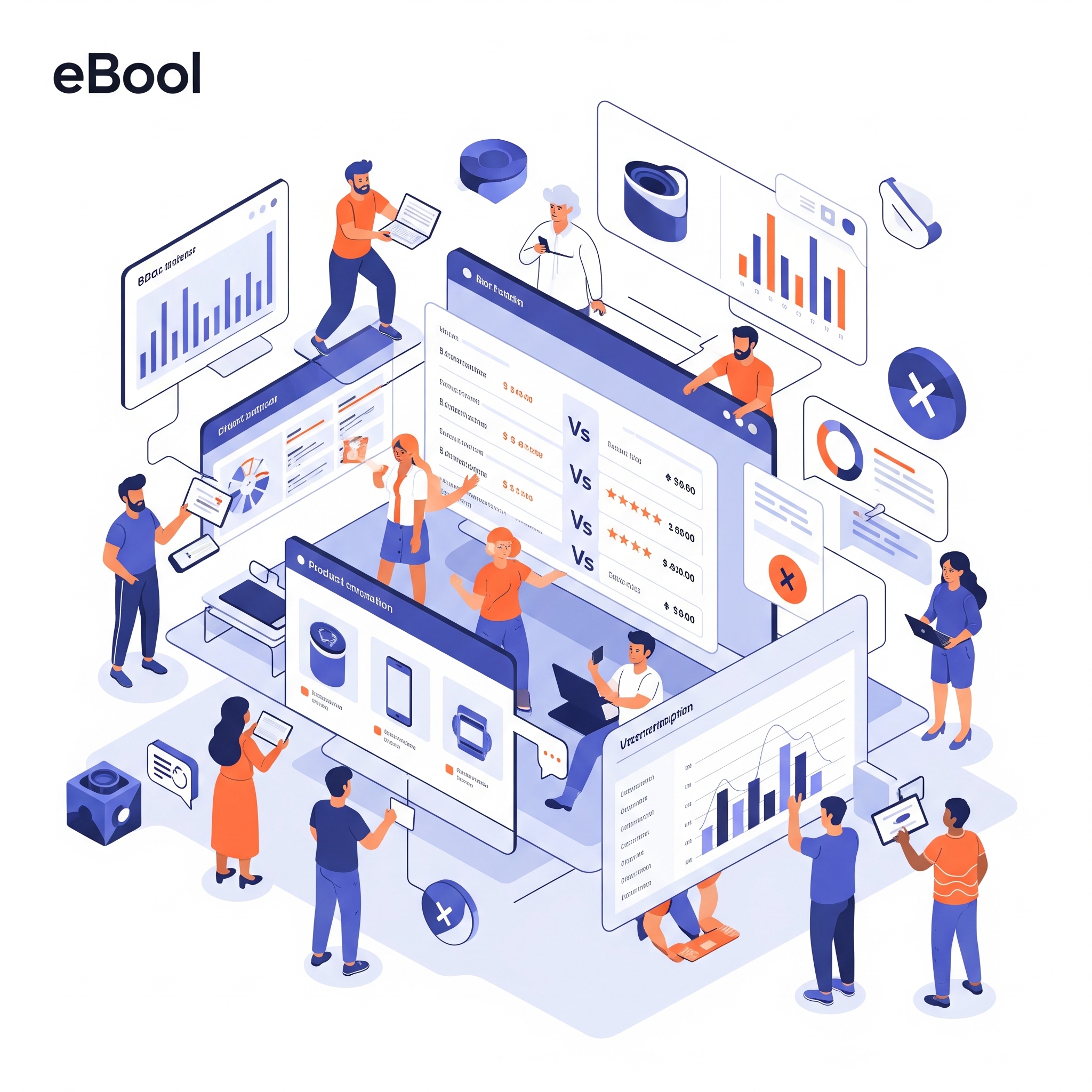 eBool Data Analytics showing ai-powered search - AI search that simplifies complex software decisions.