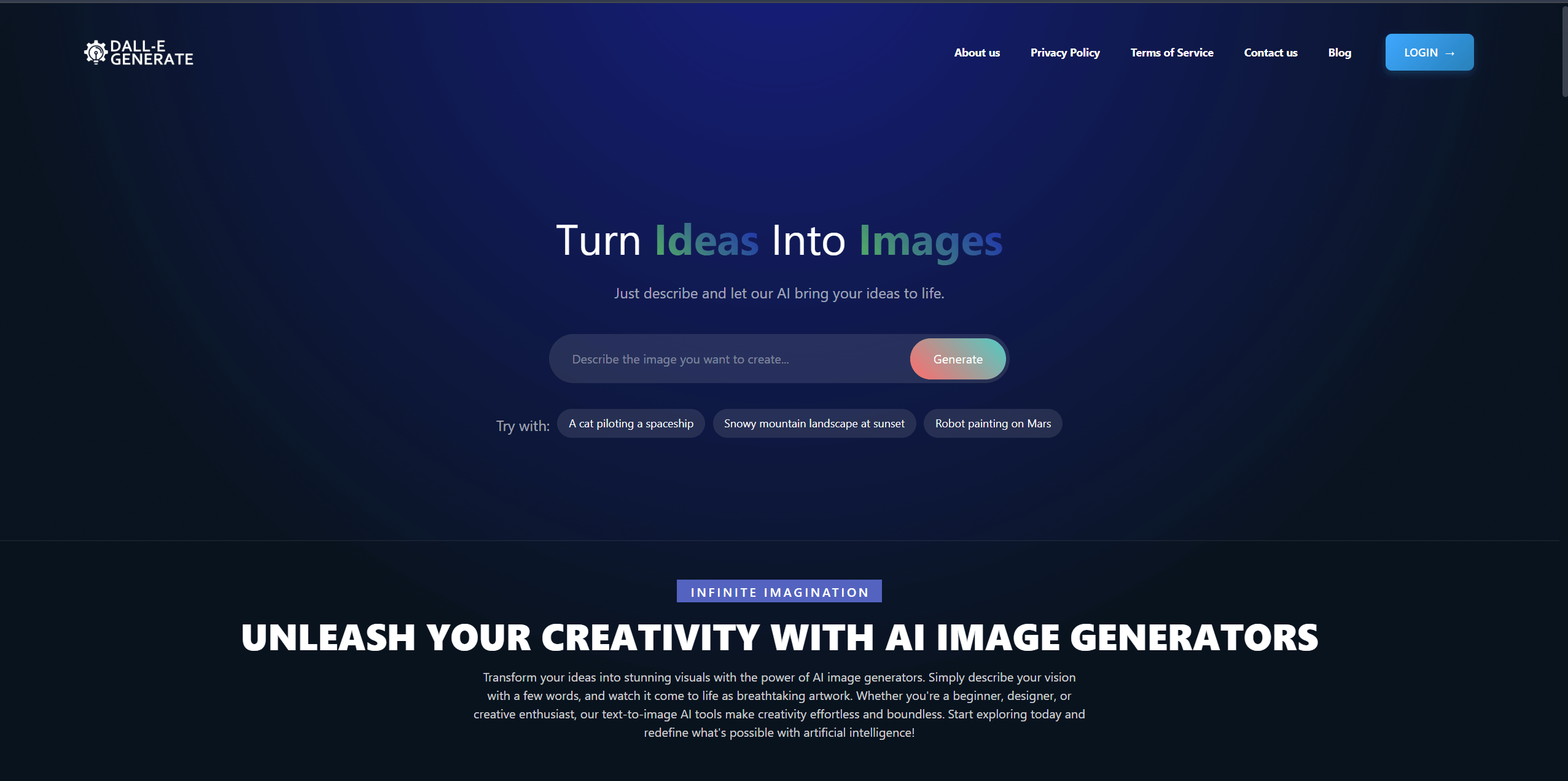 Dall E Generate Image Generation showing dall e ai image generator - DALL·E Image Generator – Free DALL·E Image-to-Image Tool
