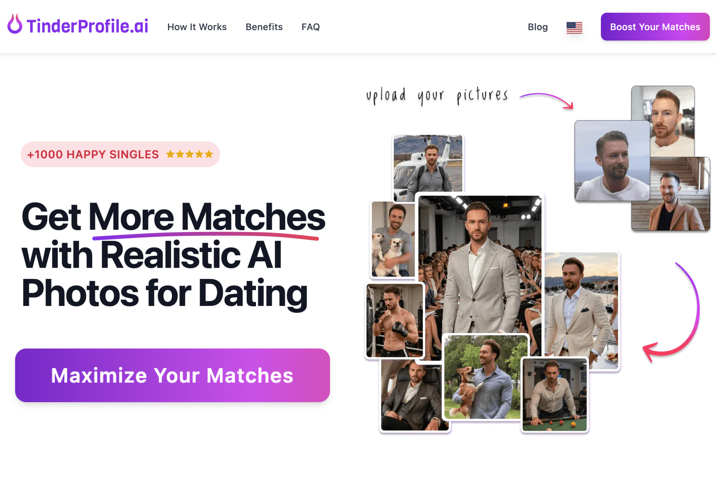 Screenshot of TinderProfile.ai