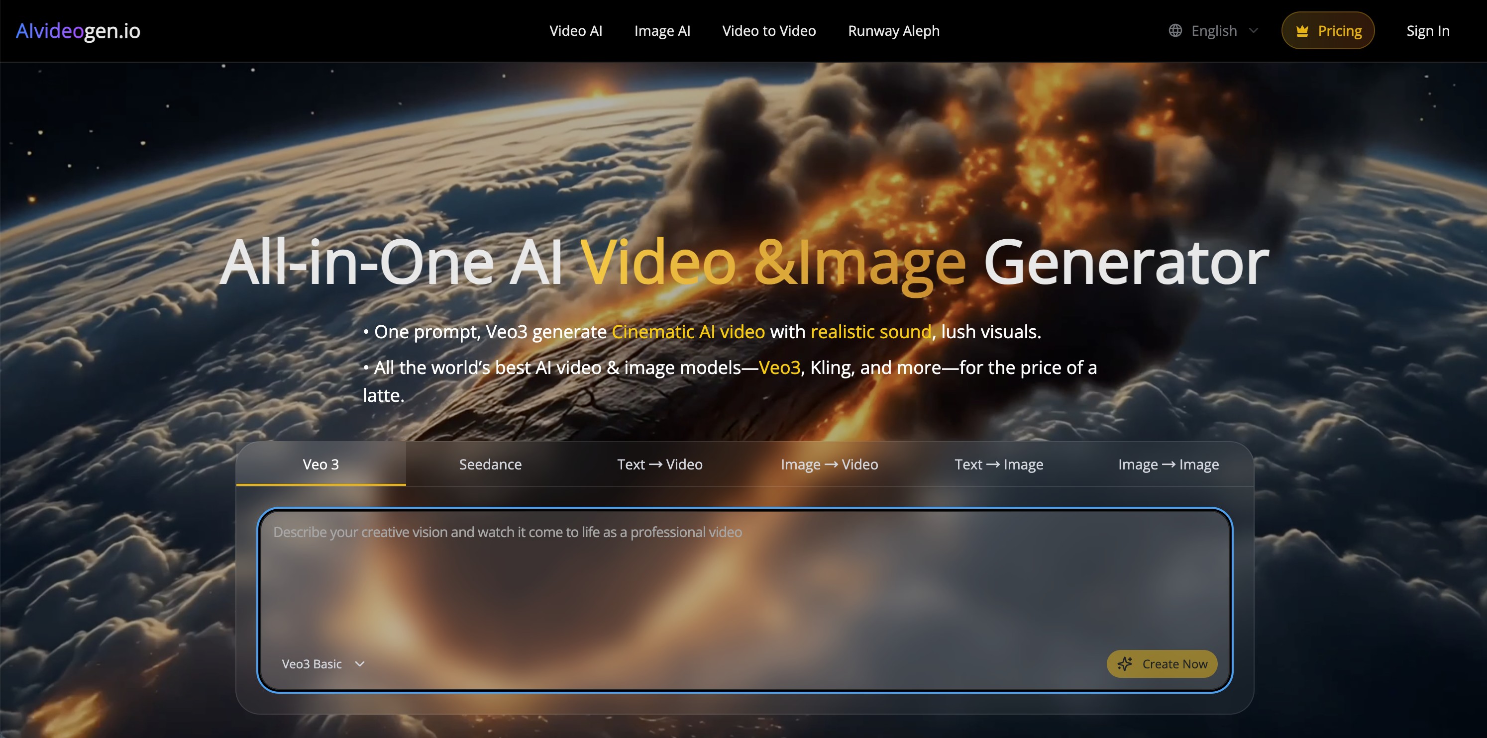 Yolly AI - AI Video & Image Generator Image Generation interface showing Image Generation and features