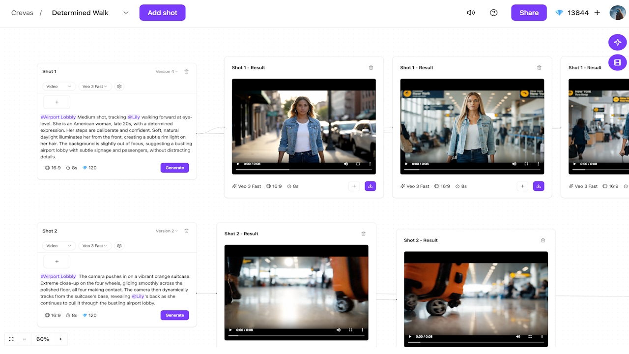 Crevas AI Video Generation showing ai video generator - Crevas unifies Veo 3, Sora 2, Nano Banana and more into one intuitive