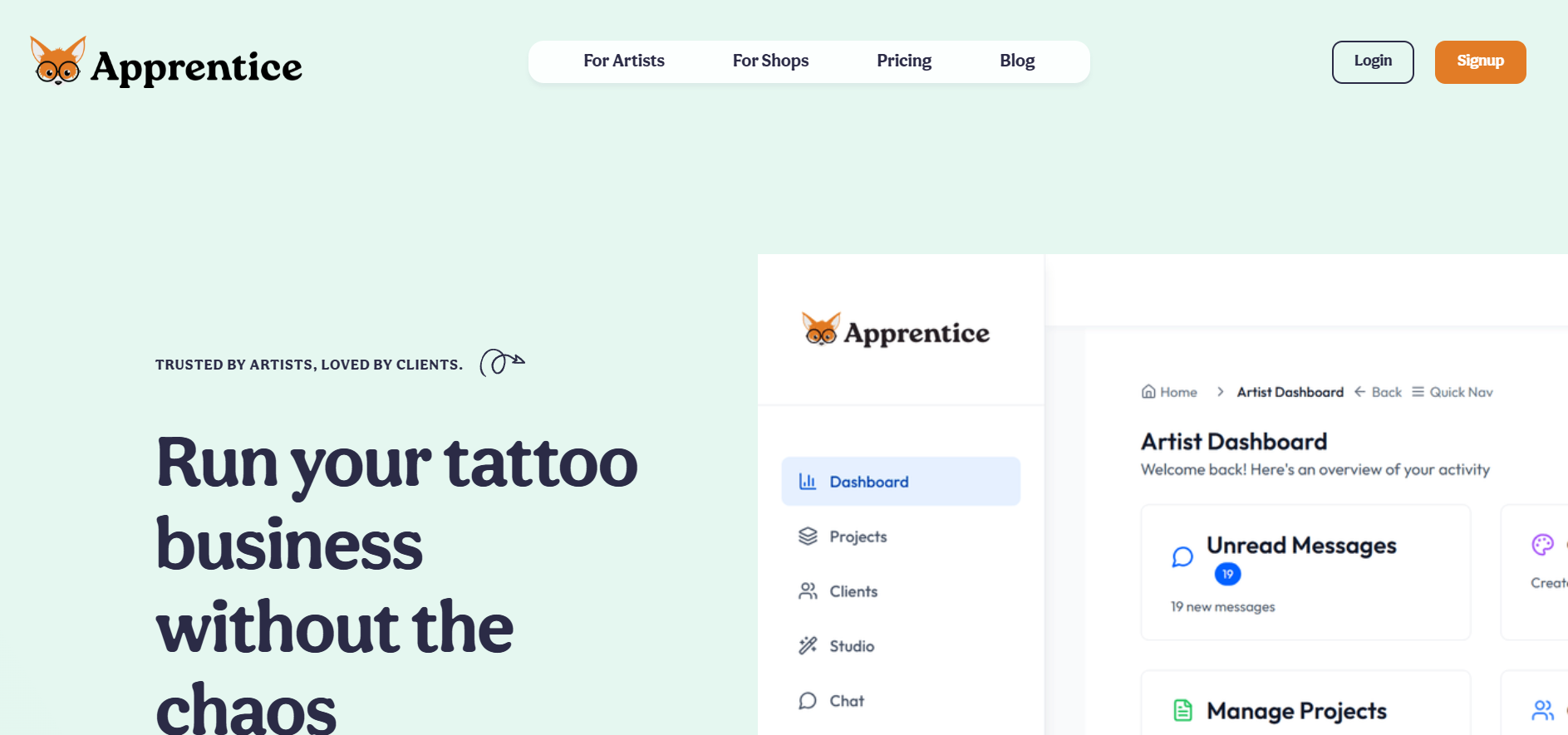 Apprentice Productivity & Collaboration interface showing Productivity & Collaboration and features