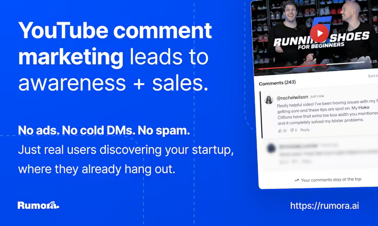 Rumora Marketing Automation interface showing Marketing Automation and features