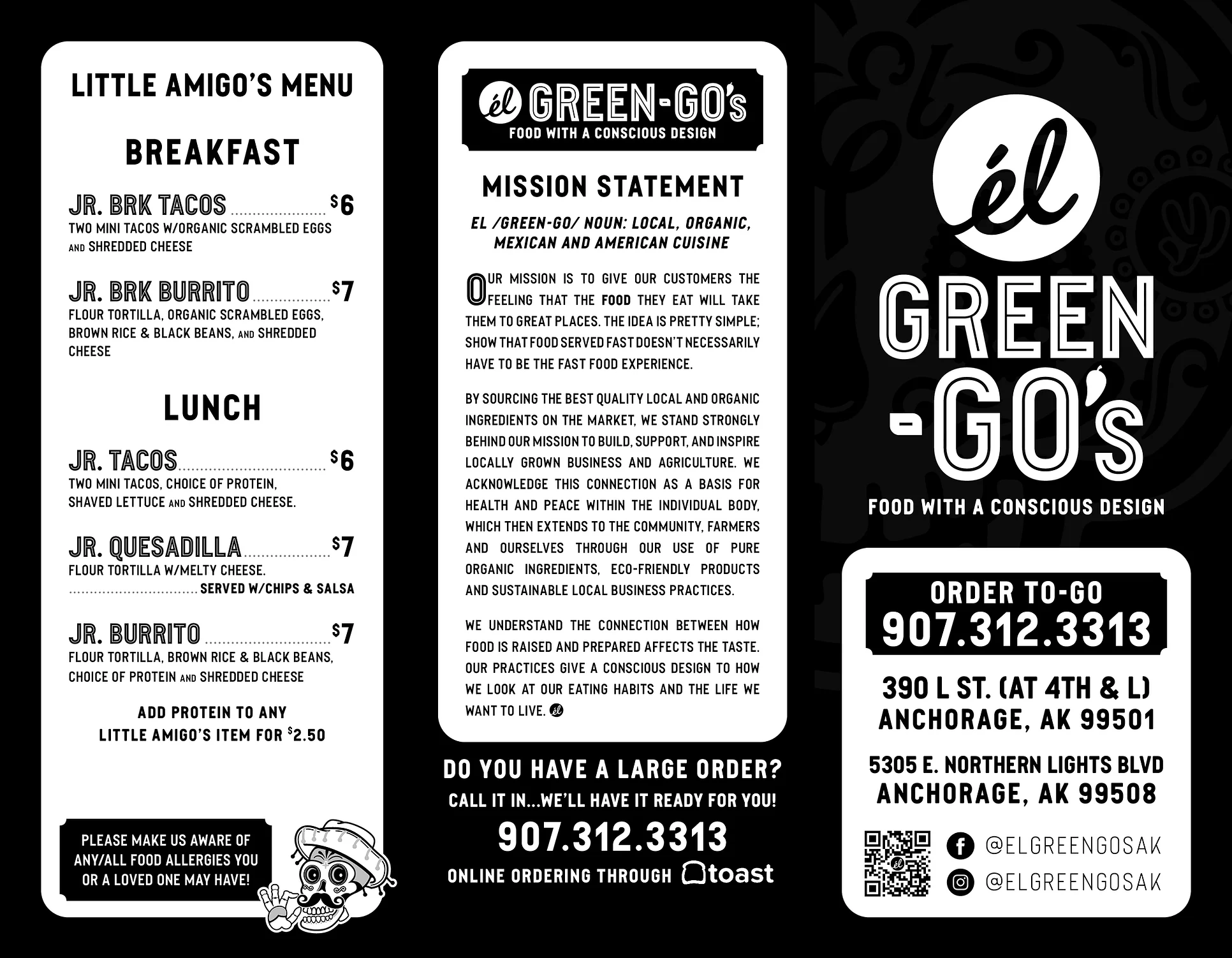 El Green-Go's menu page 2 of 2 in Anchorage, AK