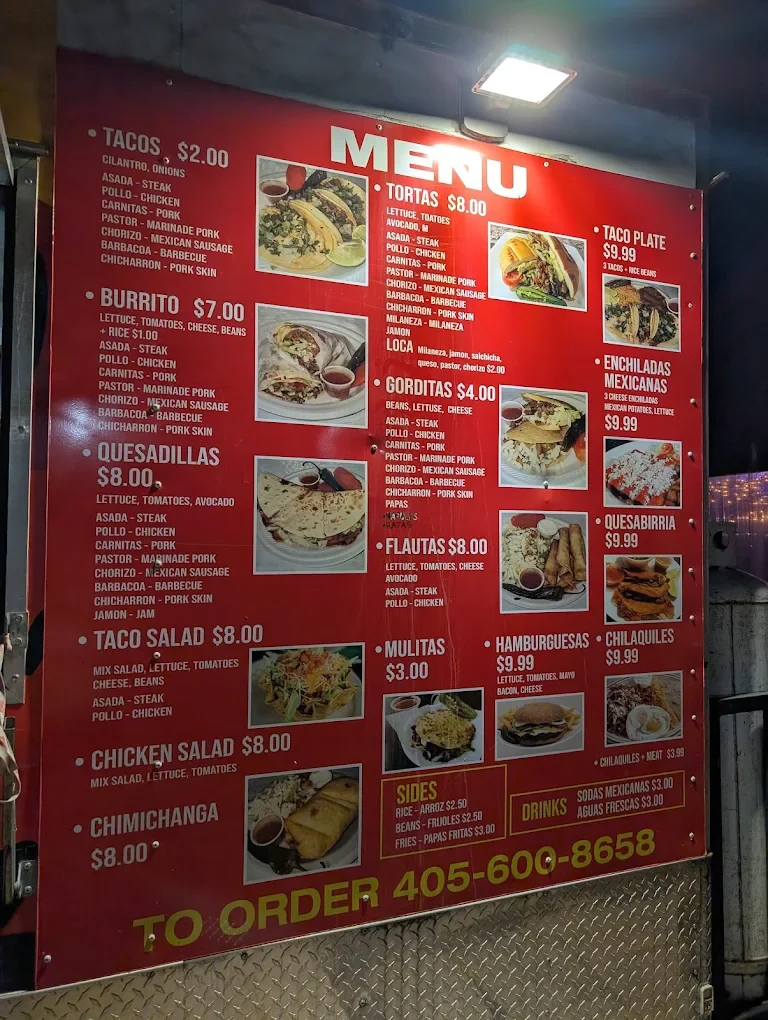 Taco Loco menu page 1 of 2 in Norman, OK