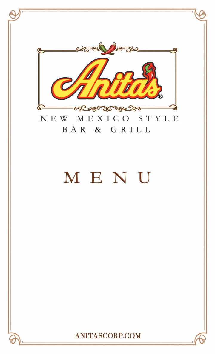 PDF menu of Anita's New Mexico Style Mexican Food — Ashburn in Ashburn, VA, page 2 of 5