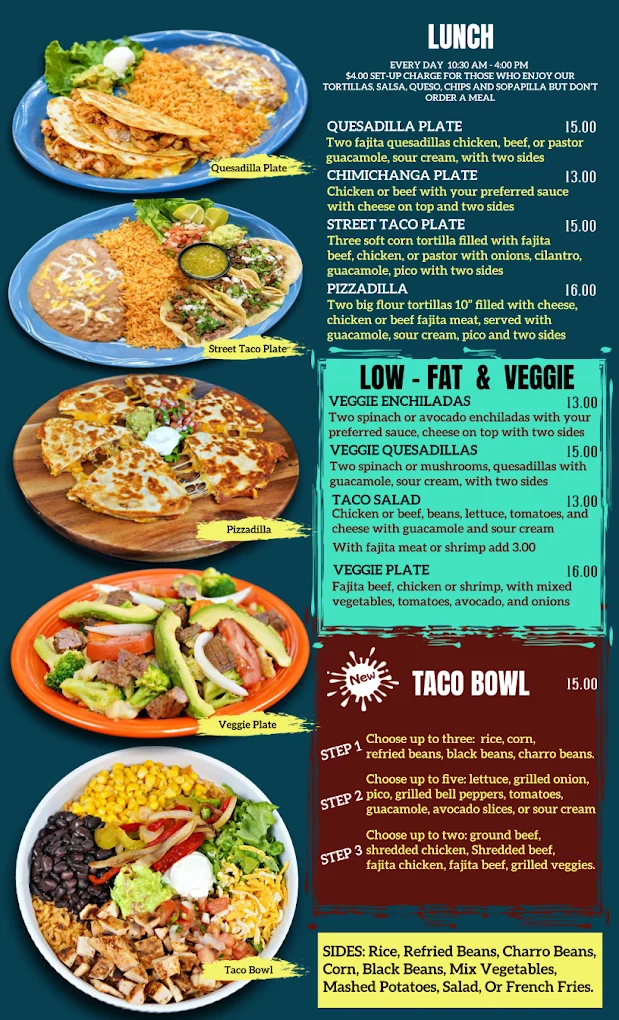 Los Arcos Mexican Restaurant menu page 2 of 4 in Edmond, OK