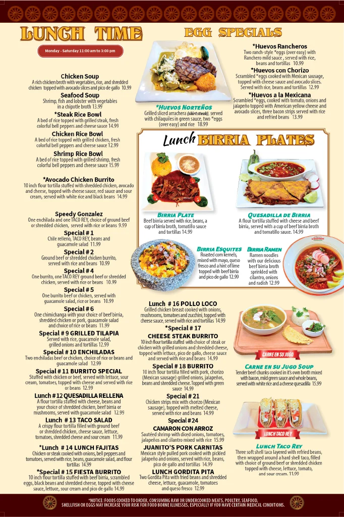 El Rancho Grande - West Chester menu page 4 of 13 in West Chester Township, OH