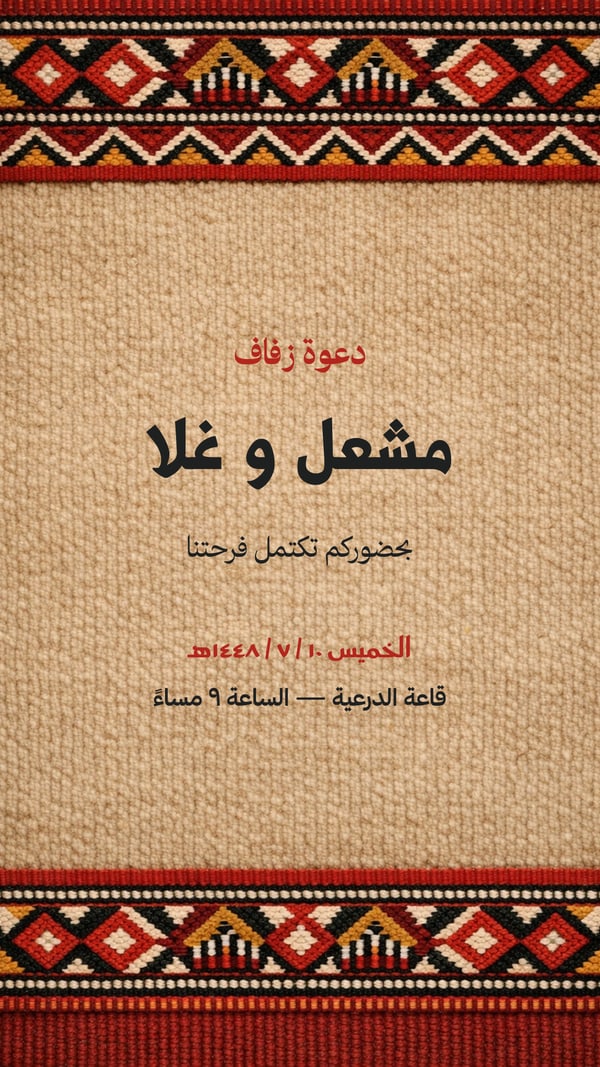 دعوة زفاف — سدو