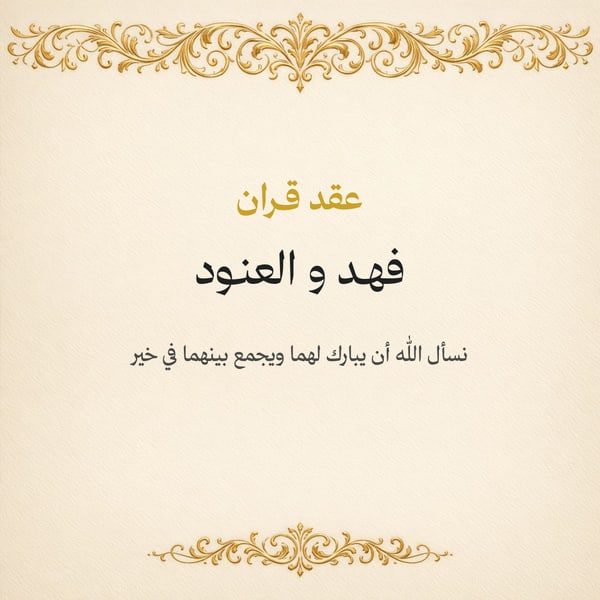 عقد قران مربع