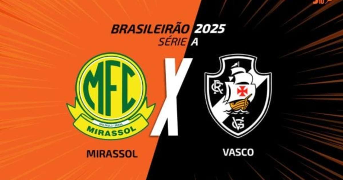 Mirassol x Vasco: onde assistir, escalações e arbitragem