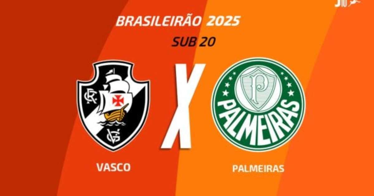 Vasco x Palmeiras, pelo Brasileirão Sub-20: onde assistir, escalações e arbitragem