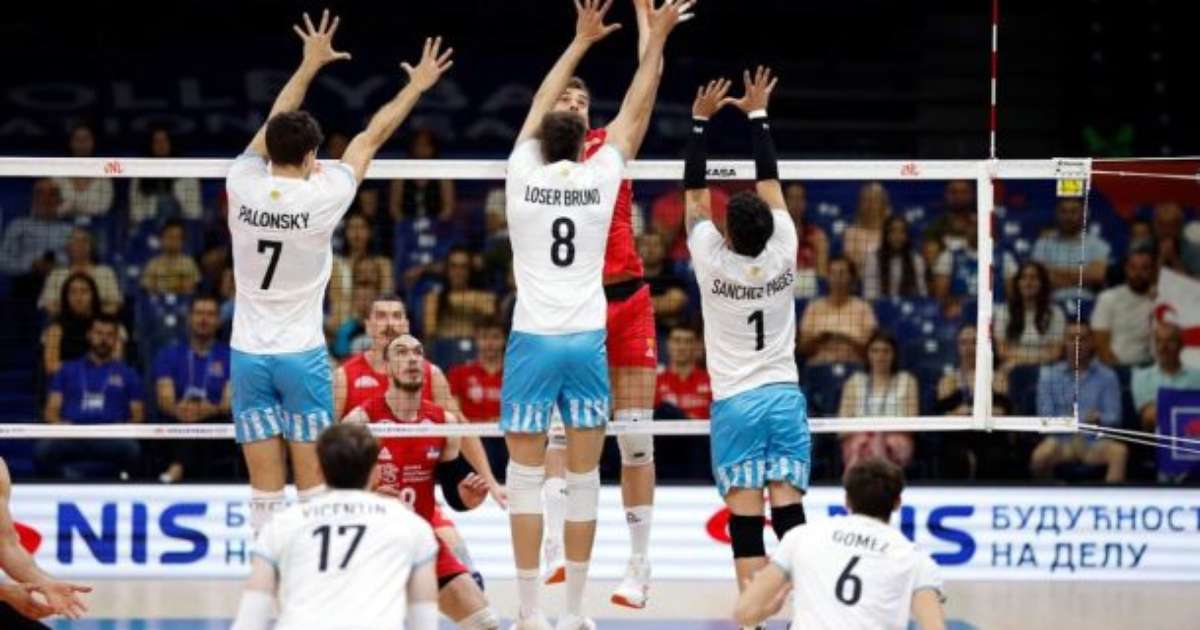 Argentina se reabilita na VNL, cola no G7 e afunda a Sérvia