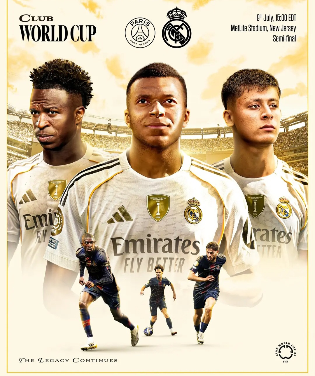 PSG x Real Madrid: Horário, escalações e onde assistir